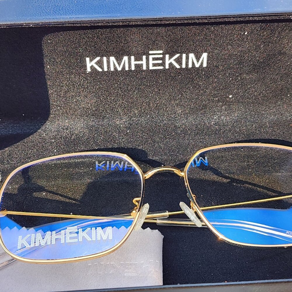 Kimhekim 6168 C1 Gold-Rimmed Eyeglasses – Bold, Fashion-Forward Luxury